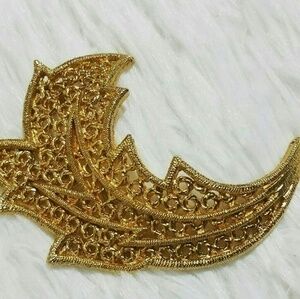 Vintage Christian Dior Blown Leaf Brooch